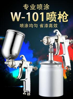 原装W-101镀膜油漆喷枪W-71/W-77上下壶汽车家具面漆喷漆枪彩绘