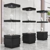 玻璃展柜博物馆烤漆柜台珠宝展示柜商场展会玻璃柜古董玉器展览柜