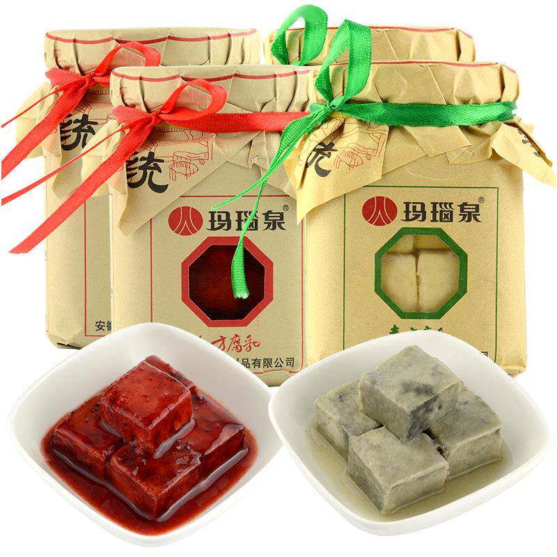 臭豆腐乳玛瑙泉青方特臭汤糊糊安徽淮南寿县特产易成汤汁介意慎买