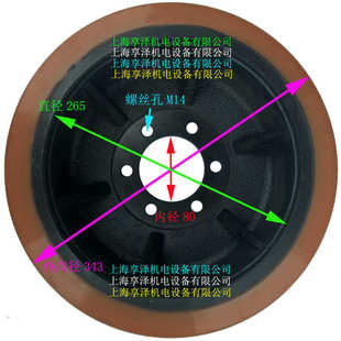 配件 6孔 PU包胶轮 135 2吨杭州电动叉车驱动轮后轮转向轮子343