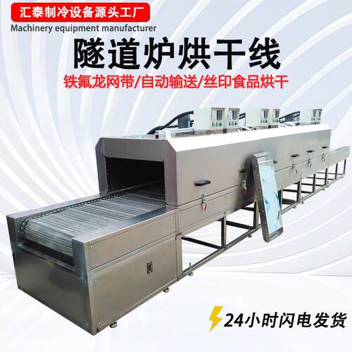 隧道炉烘干线不锈钢铁氟龙网带隧道炉工业流水线高温隧道烘烤炉