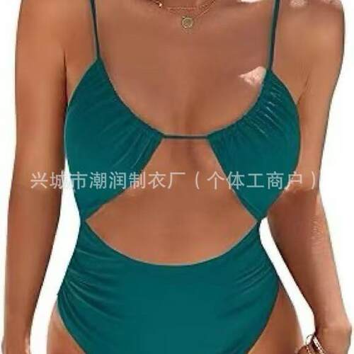 Ladies' jumpsuit triangle high waist covering slimming