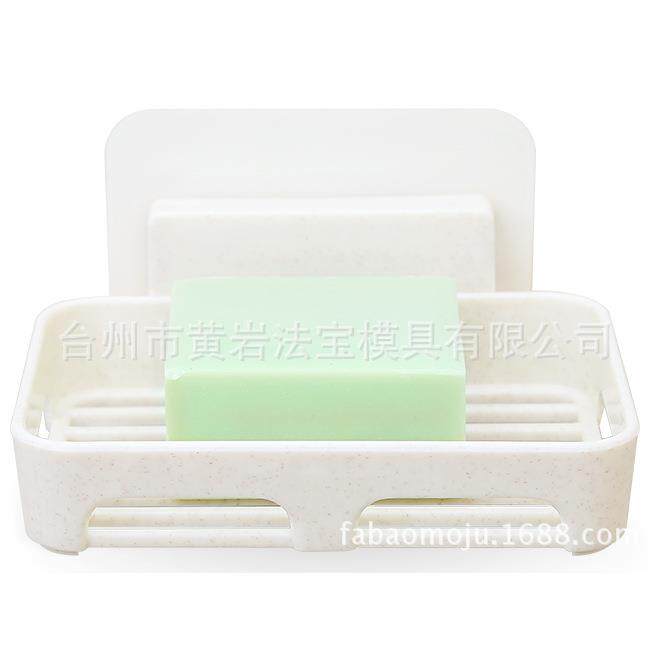 浴室放香皂的盒子壁挂香罩卫生间吸盘置物架吸壁式肥皂盒模具