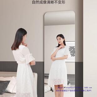 全身穿衣镜衣柜镜子内装 隐形贴柜门粘贴试衣镜宿舍贴墙自粘玻璃镜
