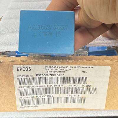 2uF1200v epcos 爱普科斯 B32656S7205K677 片脚薄膜电容