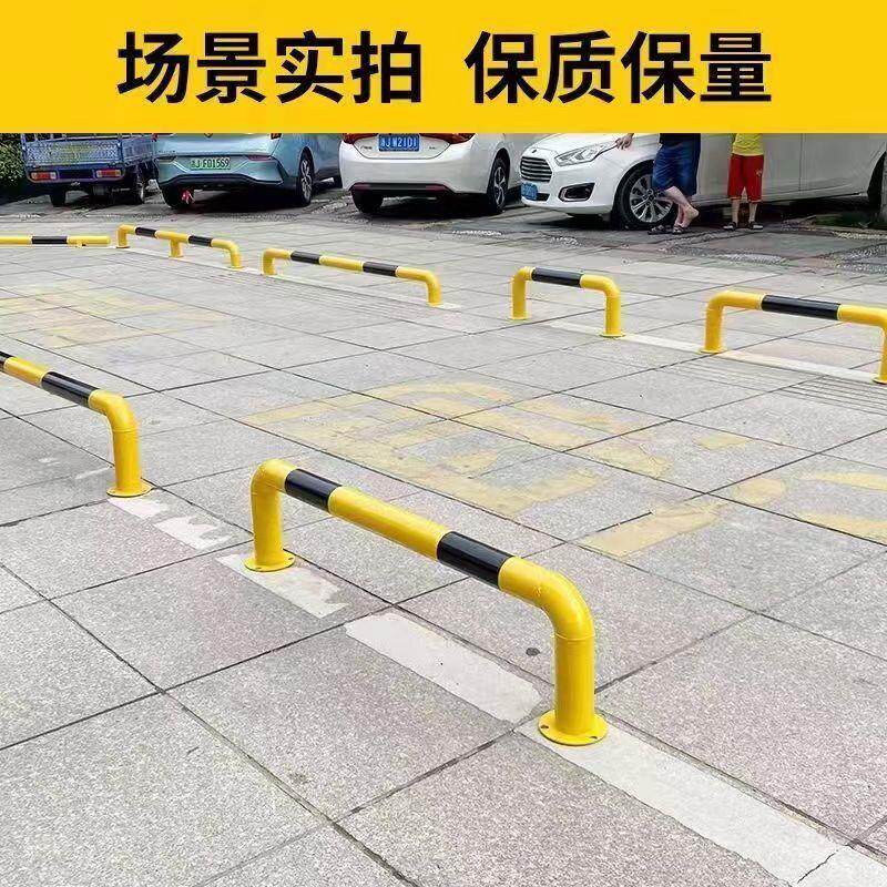 湖南U型钢管阻车器M型汽车防撞护栏停车位地挡限位栏杆道路隔离桩