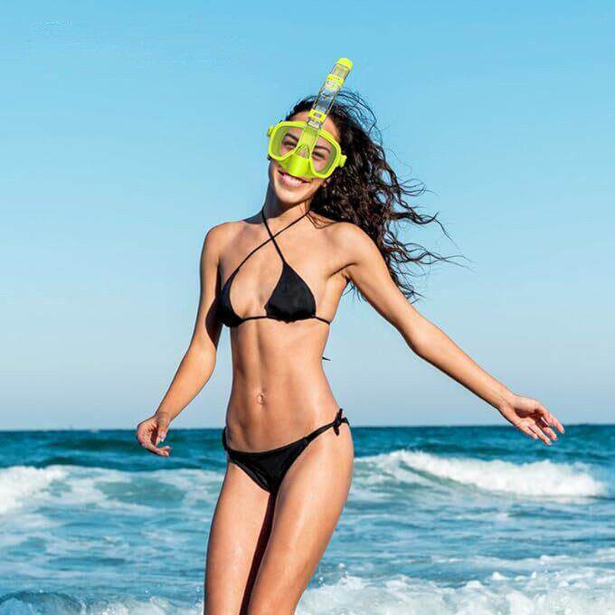 跨境全干式游泳面罩防雾潜水面罩套装成人儿童浮潜游泳装备