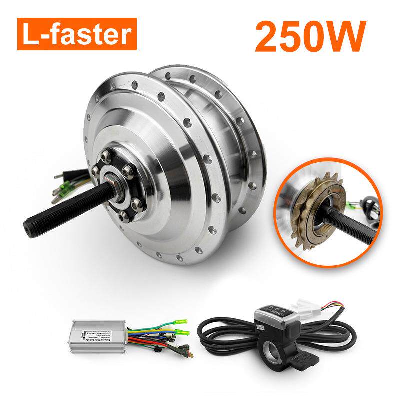 单速 24V36V 250W 电动自行车轮毂电机转换套件加速器手柄用于电