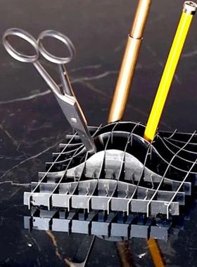 现代简约创意笔架文具收纳样板房售楼处酒店客厅卧室茶几装饰摆件