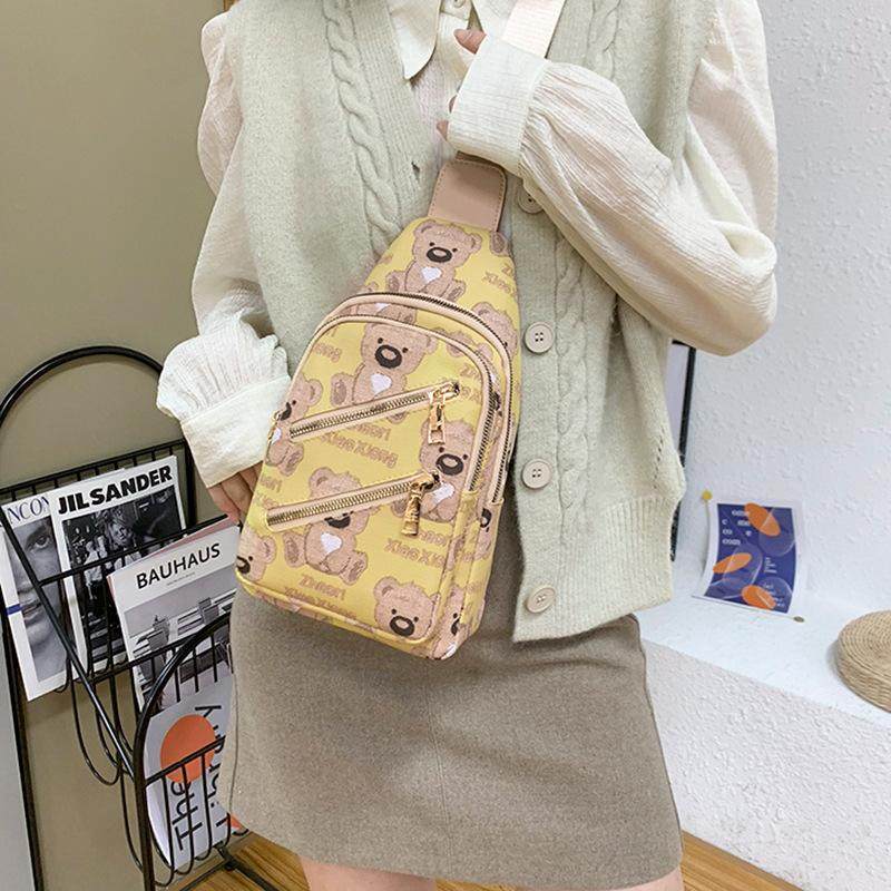 2024新款潮胸前包斜跨小包斜挎包腰包胸包女士百搭时尚气质,箱包皮具/热销女包/男包,胸包,淘宝优惠券,粉丝福利购,淘宝优惠卷