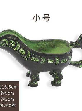 高档青铜器件仿古摆铜盆盆纯铜聚宝鱼洗盆盆龙洗家用风水招财聚财