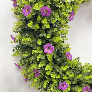 672圣诞花环门饰真饰室内家居装 饰 饰藤手工条花圈圣挂诞节布置装