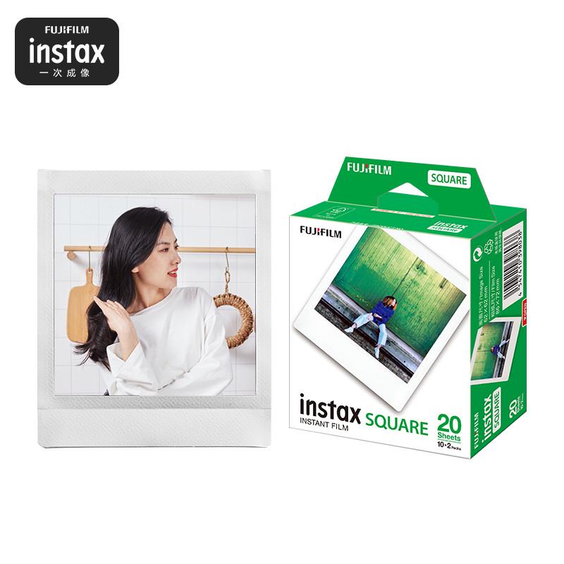富士instax SQUARE 黑边方形拍立得胶片方形相纸白边适用sq6/sp-3