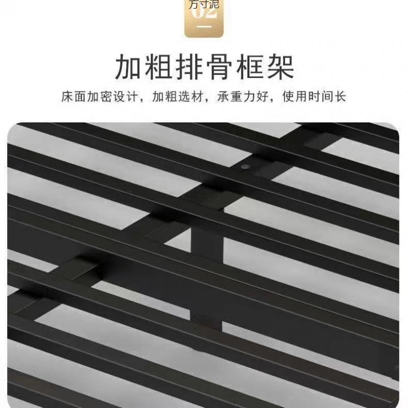 欧式铁艺床现代简约1.房米双人床8家用出TEK租m1经济型加固加厚1.