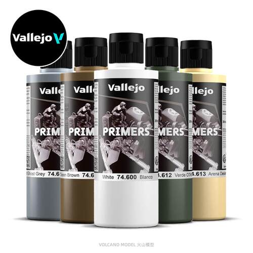 vallejo 西班牙AV 200ml (大瓶装) 水补土底漆 74600~74615/74660