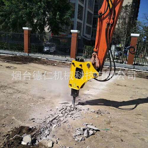 矿用凿岩JGC680液压破碎锤德仁机械SB40炮头挖掘机液压破碎镐头