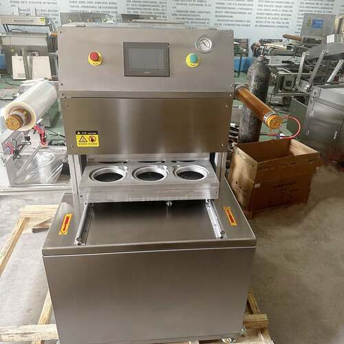 羊肉卷封口气调包装机无骨鸡爪真空包装机火锅底料连续封盒机