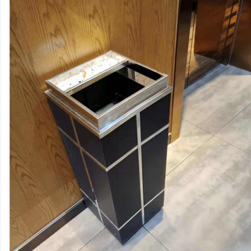 顺南新中式垃圾桶酒店大堂立式带烟灰缸创意古典走廊电梯口荣小荣