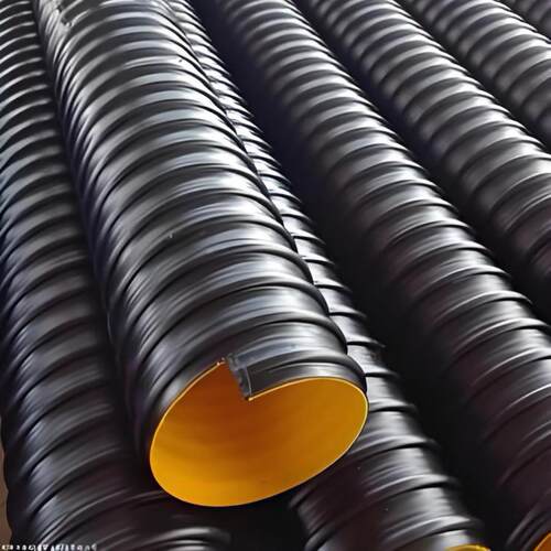 厂家市政排污钢带hdpe双壁波纹管增强螺旋pe大口径500波纹管