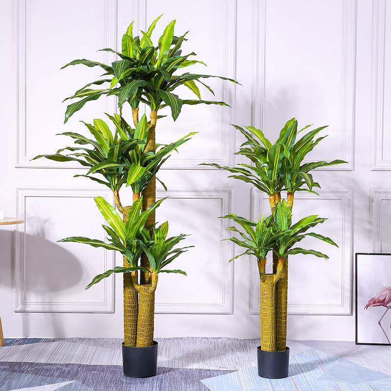 代现植仿真简树约仿真绿植大型巴西木盆栽客厅室内物家现货017居