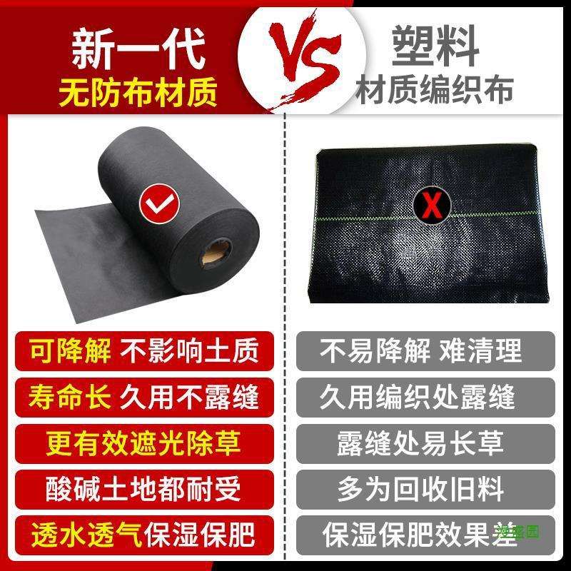 果树地膜除草厂家直销农用槟榔保湿布防草布果园草地透水遮草盖布