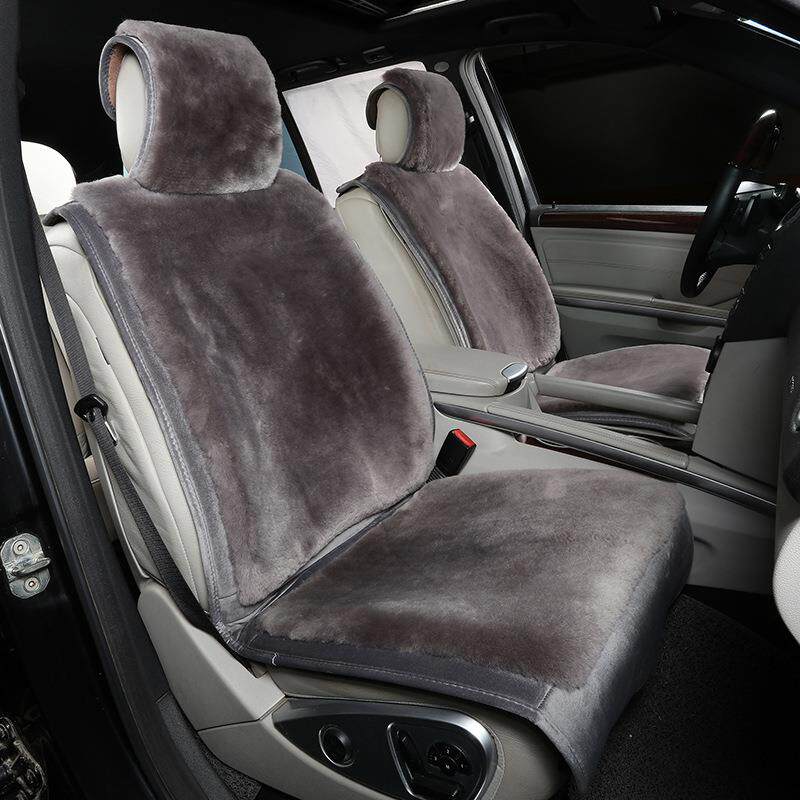 新款纯羊毛汽车坐垫冬季加厚座垫长毛绒座套防滑简约全车保暖垫子