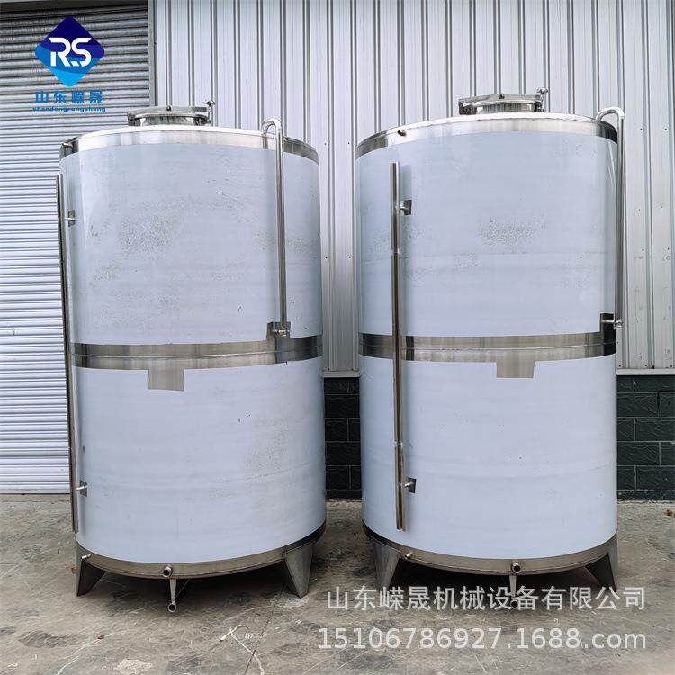 不锈钢热水储存罐 双层保温304储水罐 立式5吨冷水储蓄罐大容量