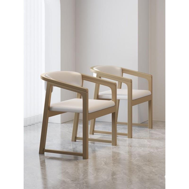 意轻式奢餐椅现代茶简KHK约家椅子用靠背椅创意设计师凳子极简椅