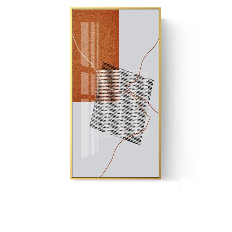 入户玄关装饰画走廊过道墙壁画竖版现代简约北欧客厅玄关晶瓷挂画