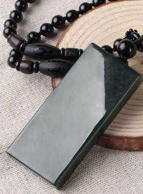 和田玉青玉关公吊坠霸气男款玉石玉器关羽无事牌挂件厂家直销