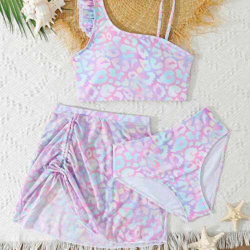 Zhongda Children's Gradually Changing Color Bikini