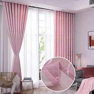 【全套送杆】成品窗帘遮光隔热出租屋家用窗帘杆窗帘一整套卧室