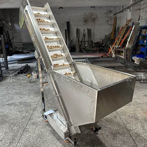 不锈钢提升机剥壳机输送机感应满料皮带上料机爬坡传送机上货机