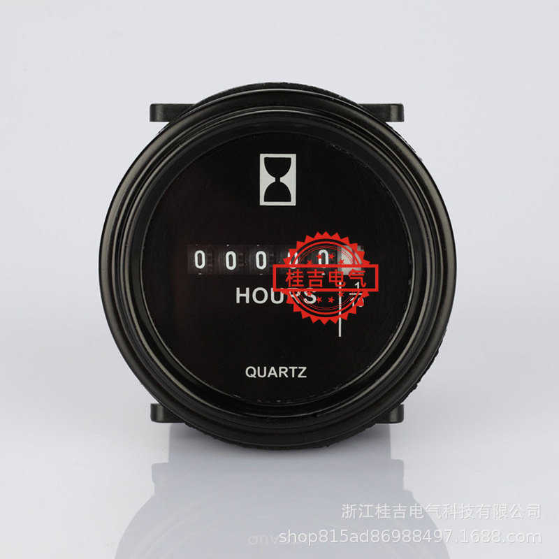 石英电子 SH-1工业计时器 工程车挖掘机累时器 装载机圆形小时表
