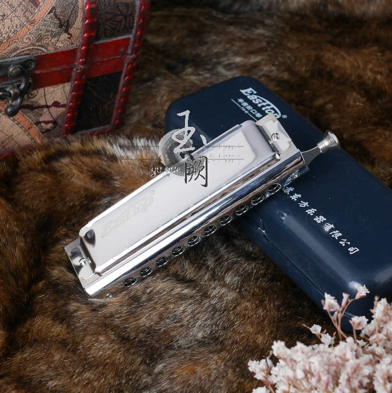 Easttop东方之最十孔半音阶口琴T1040 专业演奏10孔40音口琴