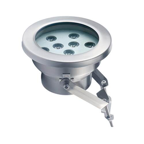 水景工程单色彩色RGBLED6W9W12W18W水下灯低压水底景观射灯DC24V