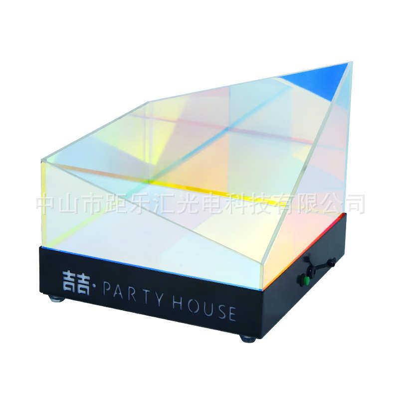 创意店洋酒夜座酒吧香槟发光力彩异形展示架炫底座xo亚克酒ledktv