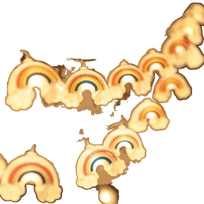 小夜灯地摊夜市摆摊氛围灯神奇汽车后备箱彩虹云朵LED彩灯串发光