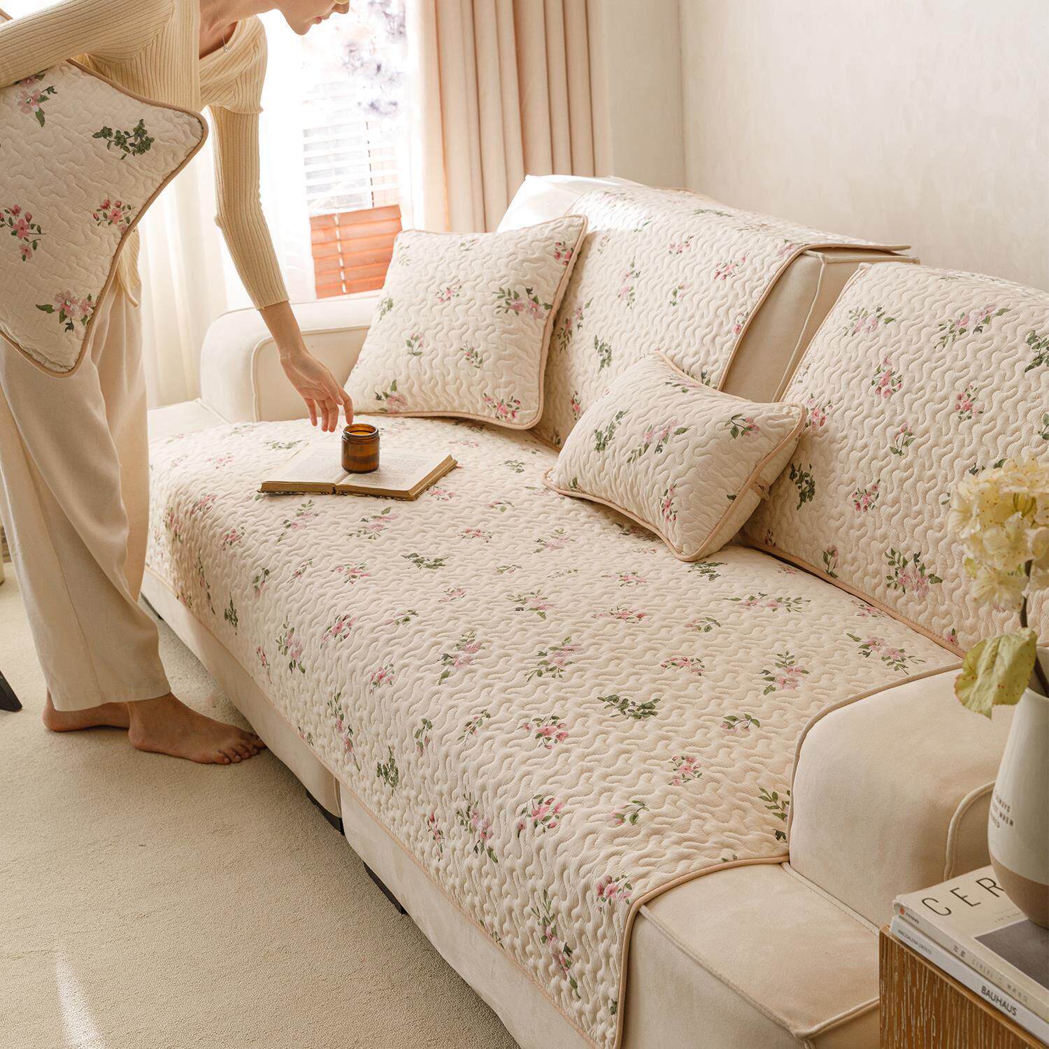 四季通用沙发垫子直排防滑高档提花可机洗定制沙发套罩盖布坐垫