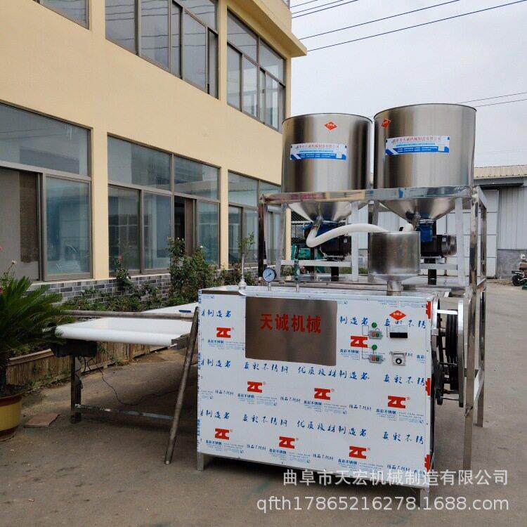 优惠供应红薯粉条机出机自熟 小型地瓜宽粉机扁粉机技术指导
