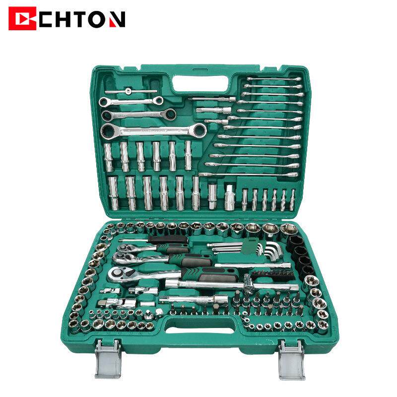 151件套铬钒钢汽修72齿快速棘轮扳手两用扳手接杆套筒工具套装