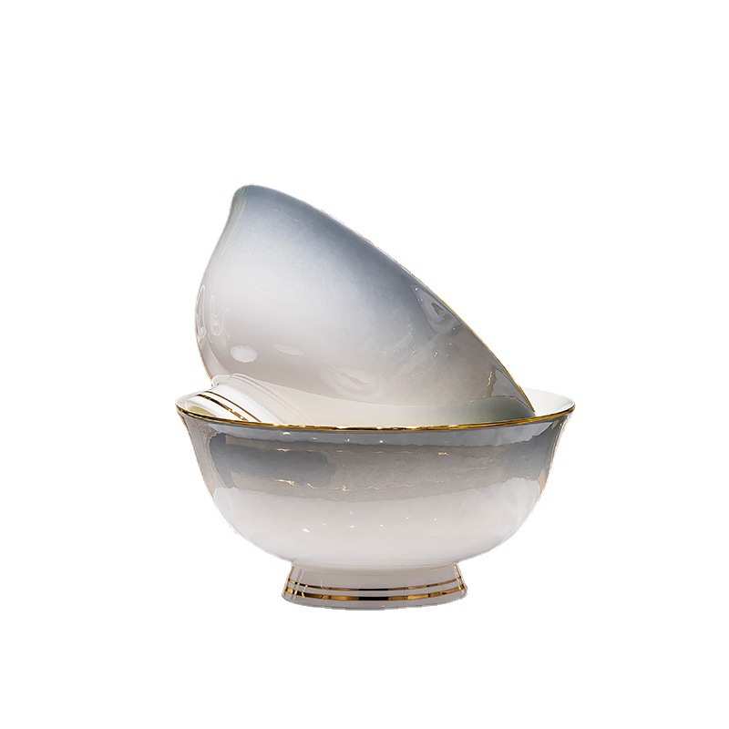 碗碟套装家用2023新款景德镇陶瓷高档轻奢乔迁送礼骨瓷餐具碗盘子