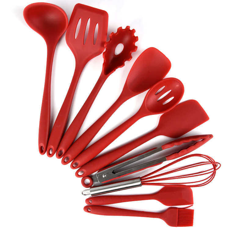 硅胶厨具套装厨房烹饪用具食品夹铲勺套装全包煎铲炒菜铲子,厨房/烹饪用具,全套勺铲,淘宝优惠券,粉丝福利购,淘宝优惠卷