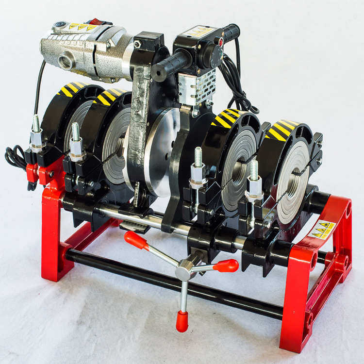 对塑料管机手热熔焊接机管pe二环接机四环动ppr对焊螺杆手摇双柱