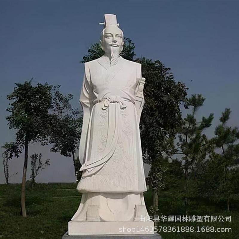 石雕蔺相如古代名人像扁鹊张仲景华佗李时珍孙思邈雕塑校园摆件