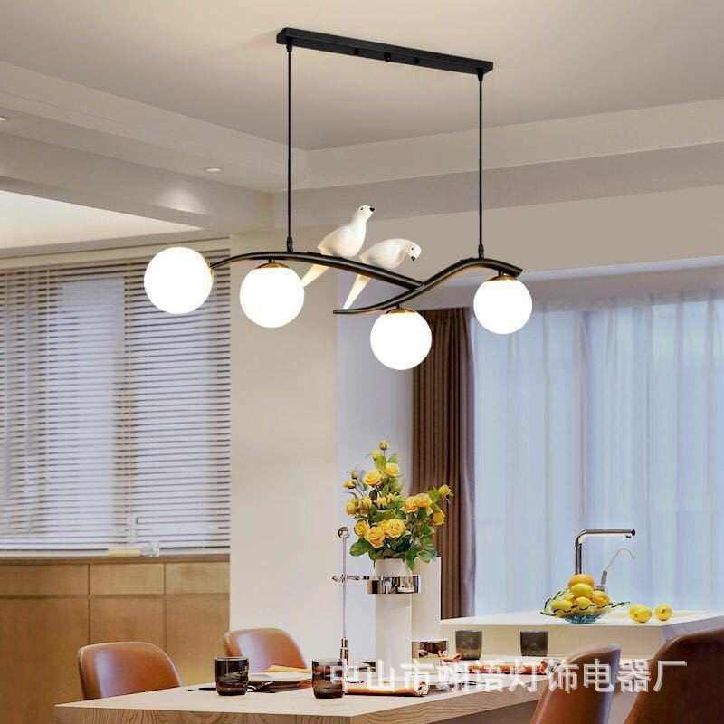 轻奢小鸟餐吊灯北欧后现代树杈个性创意前台休闲厅灯吧台灯书房灯,家装灯饰光源,客厅吊灯,淘宝优惠券,粉丝福利购,淘宝优惠卷