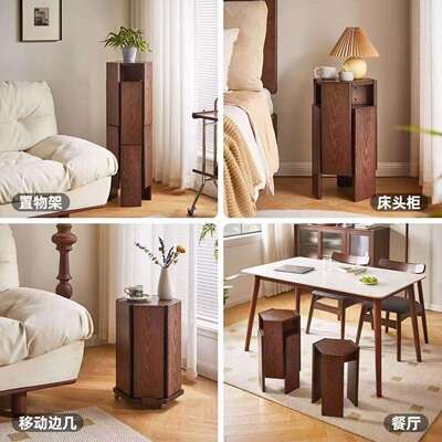 实厅木凳几子XMC51032家用可叠放秩序凳加客组合堆厚叠叠凳边圆凳