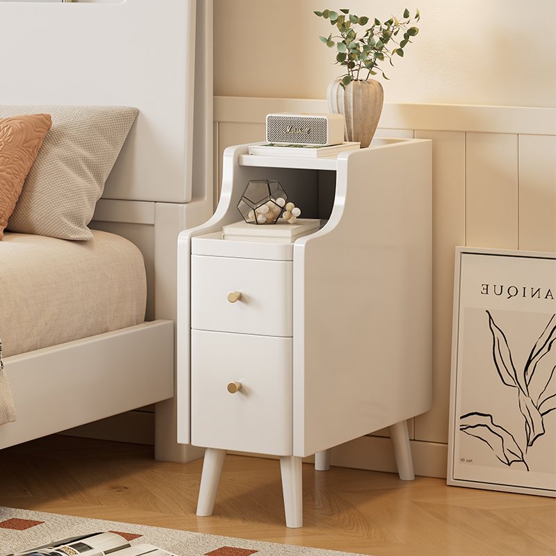 小型床头柜20/30/40CM实木现代简约迷你床边柜超窄床边桌卧室窄边