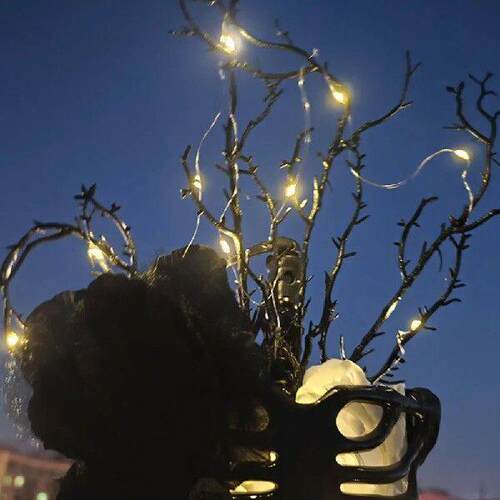 Light-Up Skeleton Wreath Multi-purpose Theme Party