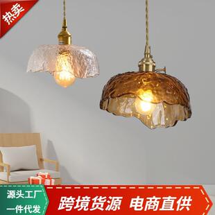 北欧全铜轻奢卧室床头小吊灯后现代创意简约餐厅吧台设计师复古灯